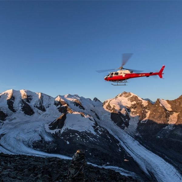 Volo panoramico ghiacciai del Bernina